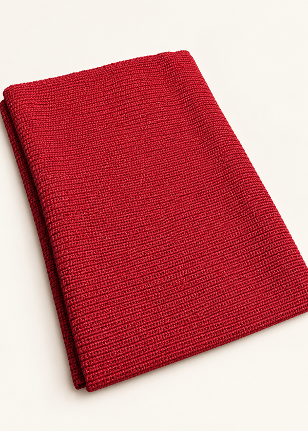 100% Merino Wool Giant Scarf | Red