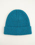 Chapeau en laine mouchetée Aran Donegal - Turquoise