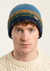 Erin Men's Rib Pullon Hat | Blue Yellow