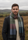 Foxford Lambswool Scarf | Autumn Contemapry Stripe