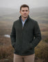 Men's Donegal Full Zip Herringbone Jacket | Green