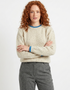 Slaney Crew Neck Sweater - Chalkstone | Ireland's Eye Knitwear