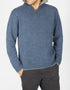 IrelandsEye Mens Zip Sweater | Blue Stone