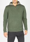 IrelandsEye Mens Zip Sweater | Duck Green