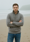 IrelandsEye Men's Zip Sweater | Ghost Grey