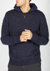 IrelandsEye Mens Half Zip Sweater | Navy Marl