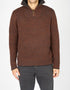 IrelandsEye Men's Lambswool Quarter Zip Sweater | Pebble Marl