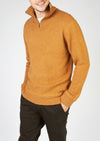 IrelandsEye Mens Zip Sweater | Warm Sand