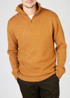 IrelandsEye Men's Zip Sweater | Warm Sand