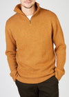 IrelandsEye Mens Zip Sweater | Warm Sand