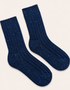 Dreifarbige Socken aus 100 % Merinowolle | Burgunderrot