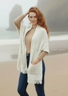 Aran Pocket Shawl | Natural