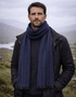 Mucros Donegal Wool Scarf | Blue