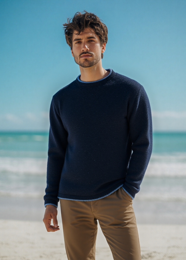 IrelandsEye Roundstone Sweater | Navy
