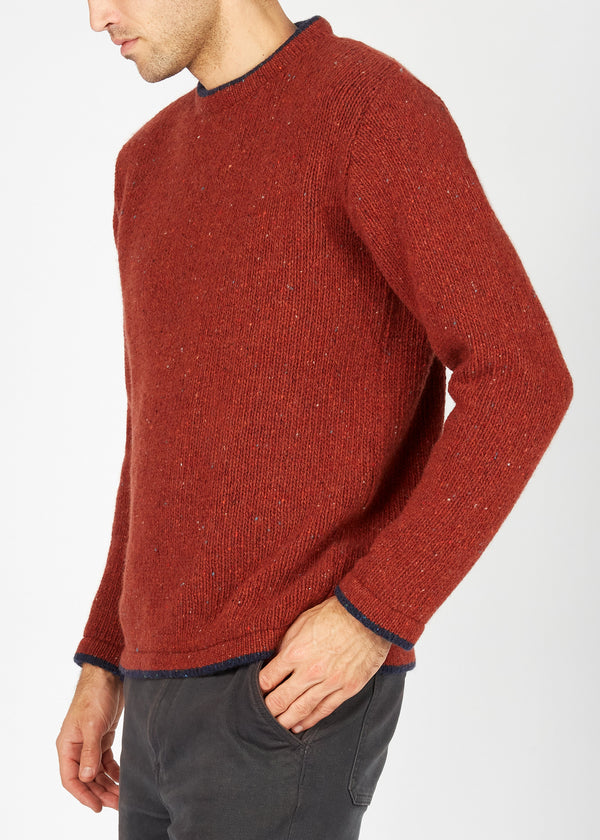 IrelandsEye Round Stone Sweater | Copper Marl