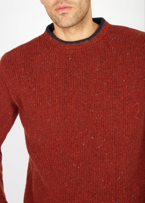 IrelandsEye Round Stone Sweater | Copper Marl