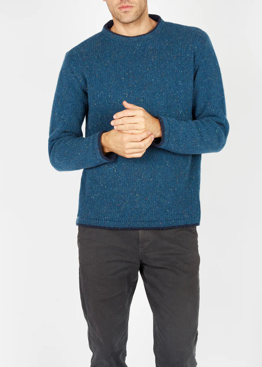 Roundstone Cashmere Blend Sweater | Men's Irish Wool Knitwear