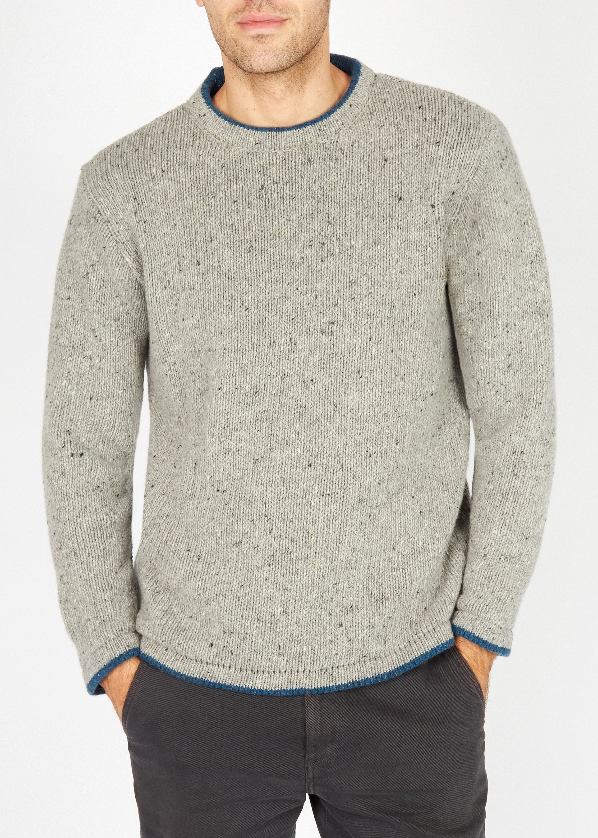 IrelandsEye Roundstone Sweater | Light Grey