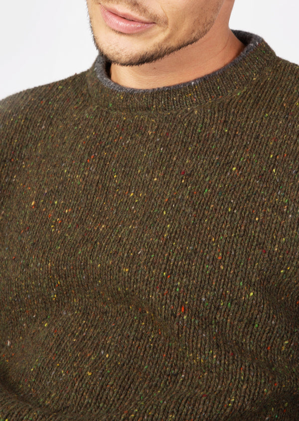 IrelandsEye Men's Loden Roundstone Sweater