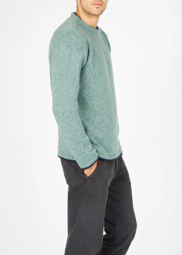 Roundstone Cashmere Blend Sweater | Ocean Mist | Irelands Eye Knitwear