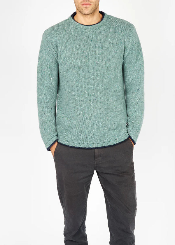 Roundstone Cashmere Blend Sweater | Ocean Mist | Irelands Eye Knitwear