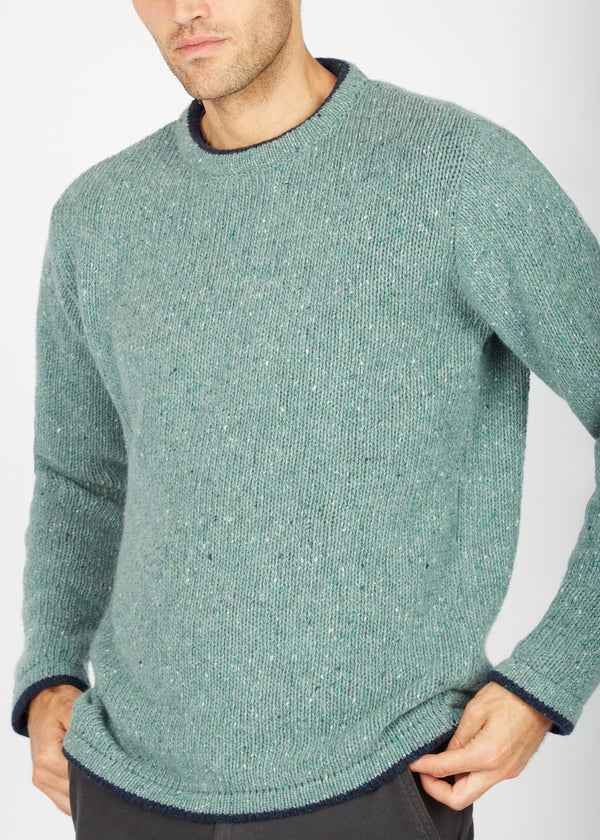 IrelandsEye Roundstone Sweater | Ocean Mist