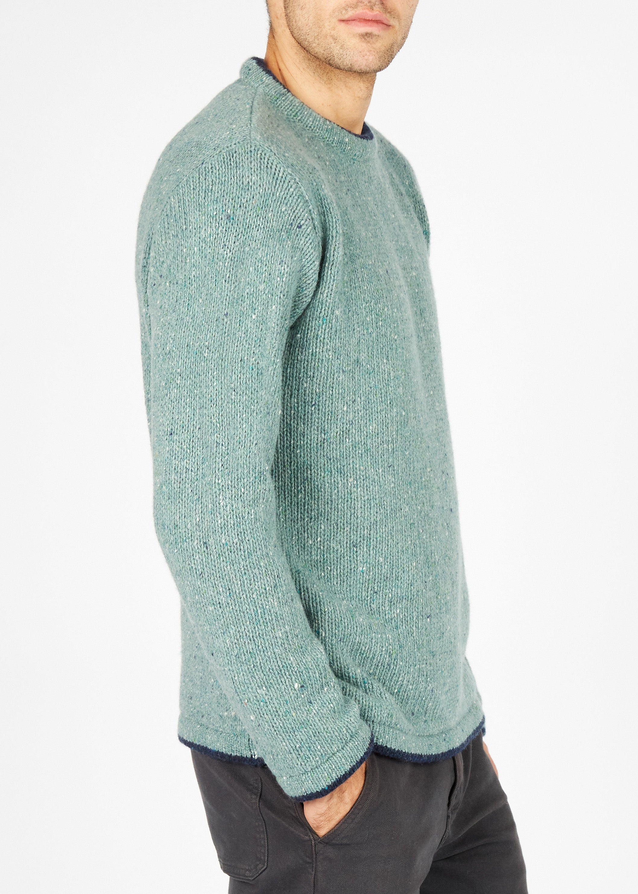 IrelandsEye Roundstone Sweater | Ocean Mist