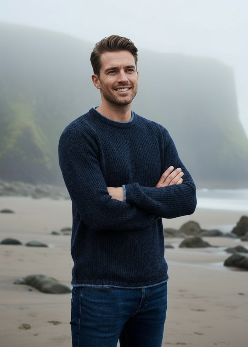 IrelandsEye Roundstone Sweater | Navy