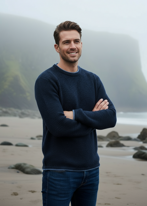 IrelandsEye Roundstone Sweater | Navy