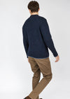 Men's Roundstone Wool Cashmere Sweater - Navy | Ireland's Eye Knitwear