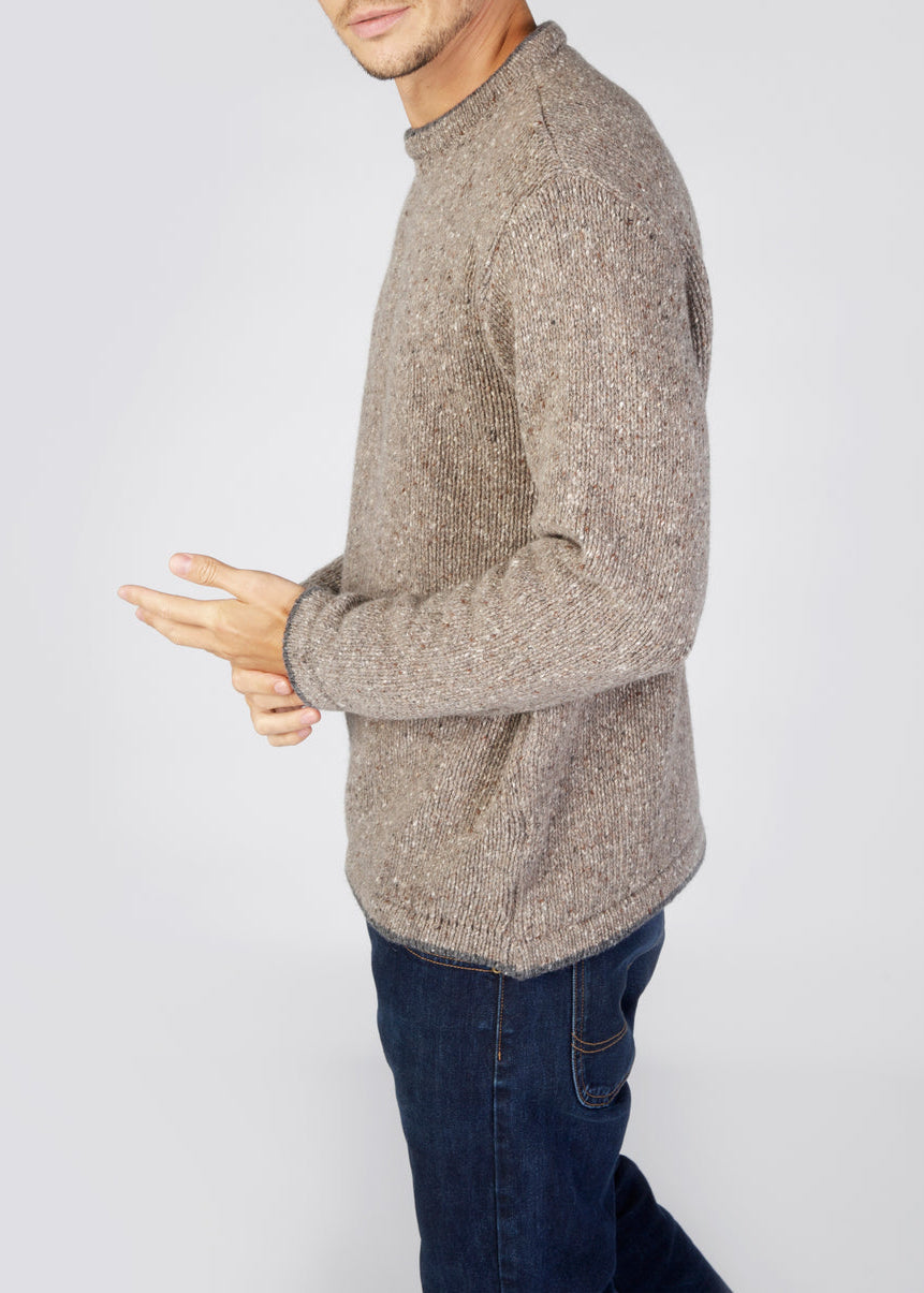 Roundstone Cashmere Blend Sweater - Rocky Ground | Irelandseye Knitwear