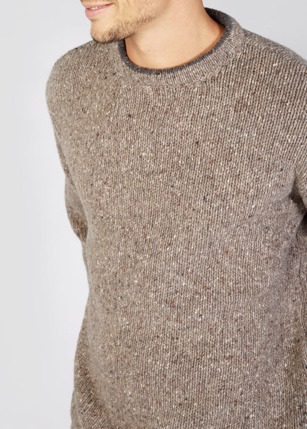Roundstone Cashmere Blend Sweater - Rocky Ground | Irelandseye Knitwear