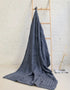 Aran Patchwork Blanket | Denim