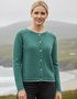 IrelandsEye Killiney Cardigan | Sea Green