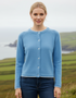 IrelandsEye Killiney Cashmere Mix Cardigan | Azure Blue
