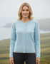 IrelandsEye Women's Killiney Cardigan | Pale Blue Wool-Cashmere Blend