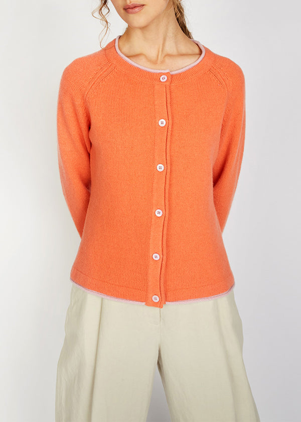 IrelandsEye Killiney Cardigan - Coral