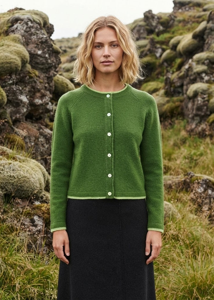 Ireland's Eye Killiney Cardigan - Wool Cashmere Blend | Meadow
