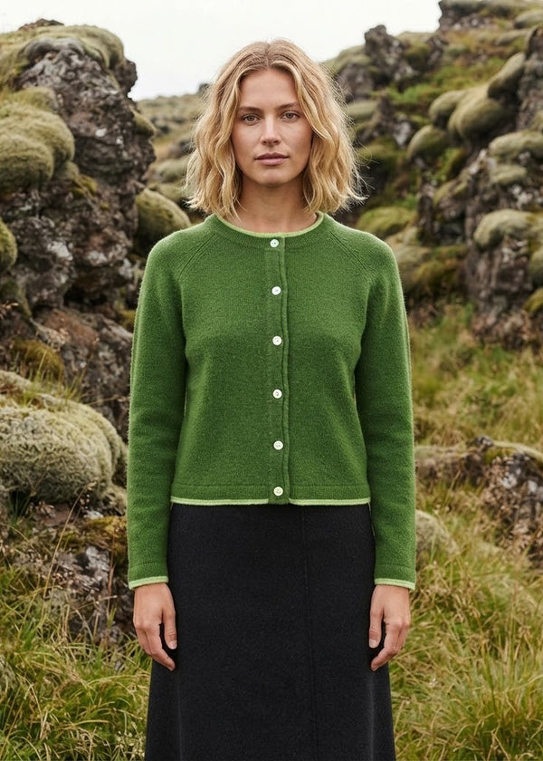 Ireland's Eye Killiney Cardigan - Wool Cashmere Blend | Meadow