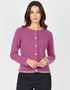IrelandsEye Killiney Cardigan | Boysen Berry Wool-Cashmere Blend