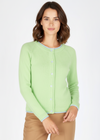 IrelandsEye Killiney Wool Cashmere Cardigan | Mint Green