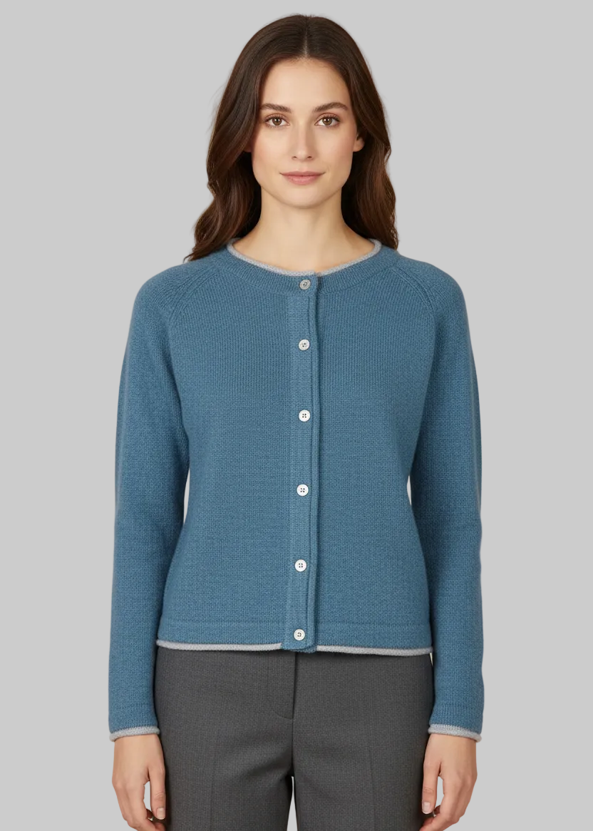IrelandsEye Women's Killiney Cardigan | Harbour Blue