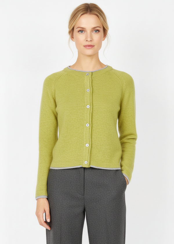 IrelandsEye Killiney Cardigan | Green Apple