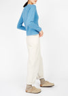 IrelandsEye Killiney Cashmere Mix Cardigan | Azure Blue