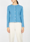 IrelandsEye Killiney Cashmere Mix Cardigan | Azure Blue