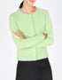 IrelandsEye Killiney Wool Cashmere Cardigan | Mint Green