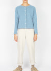 IrelandsEye Women's Killiney Cardigan | Pale Blue Wool-Cashmere Blend