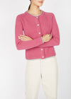 IrelandsEye Women's Killiney Cashmere Cardigan | Rose Pink