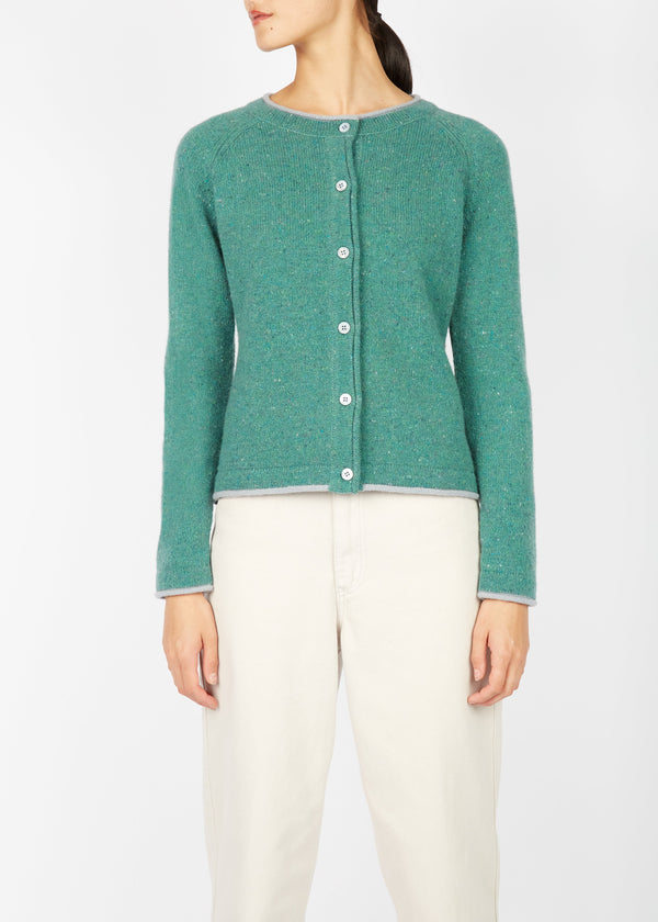 IrelandsEye Killiney Cardigan | Sea Green