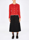 Killiney Wool Cashmere Cardigan | Tandoori | Ireland's Eye Knitwear